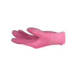 Hespax Children Anti-slip Wrinkle Latex Coated Garden Glove